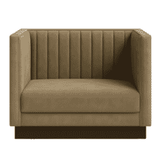 Athena Restaurant Booth with Vertical Channel Tufting