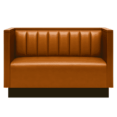 Alto Modern Restaurant Booth with Vertical Channel Back