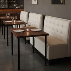 Tufted Back Style Restaurant Booth