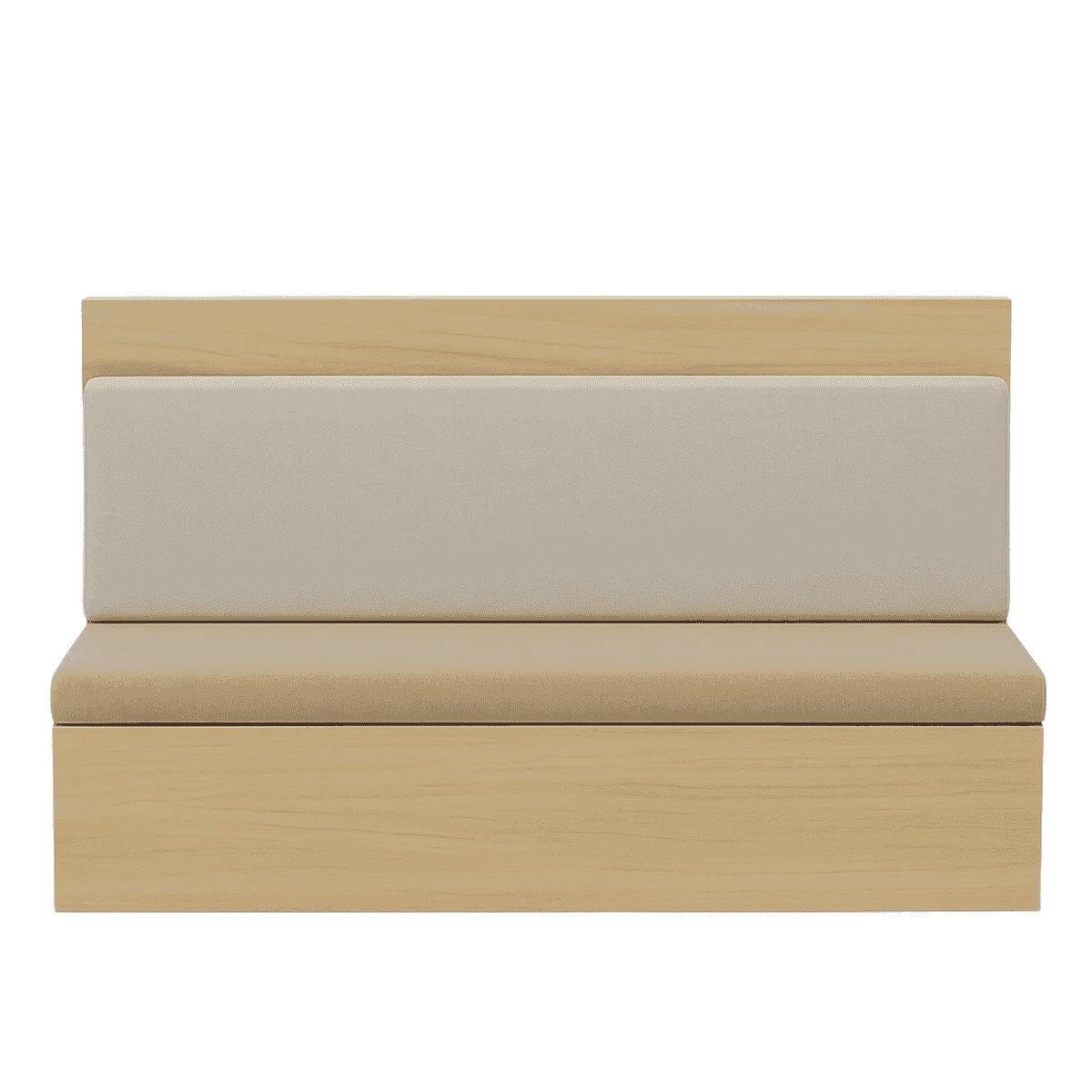 Lykke Scandinavian Restaurant Booth with Upholstered Cushions