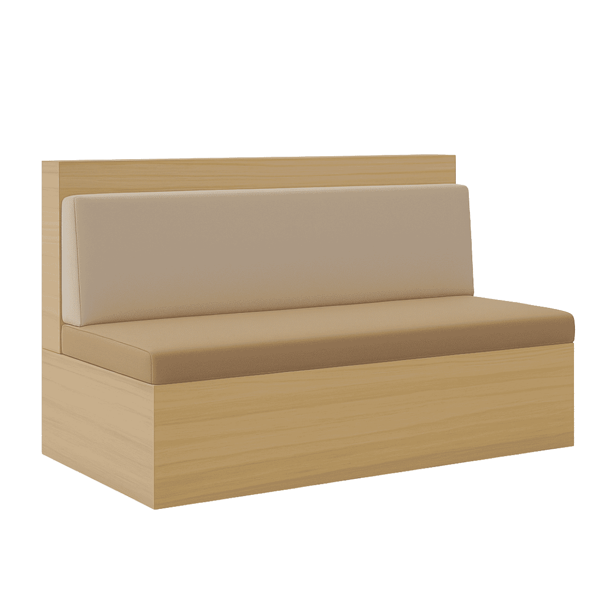 Lykke Scandinavian Restaurant Booth with Upholstered Cushions