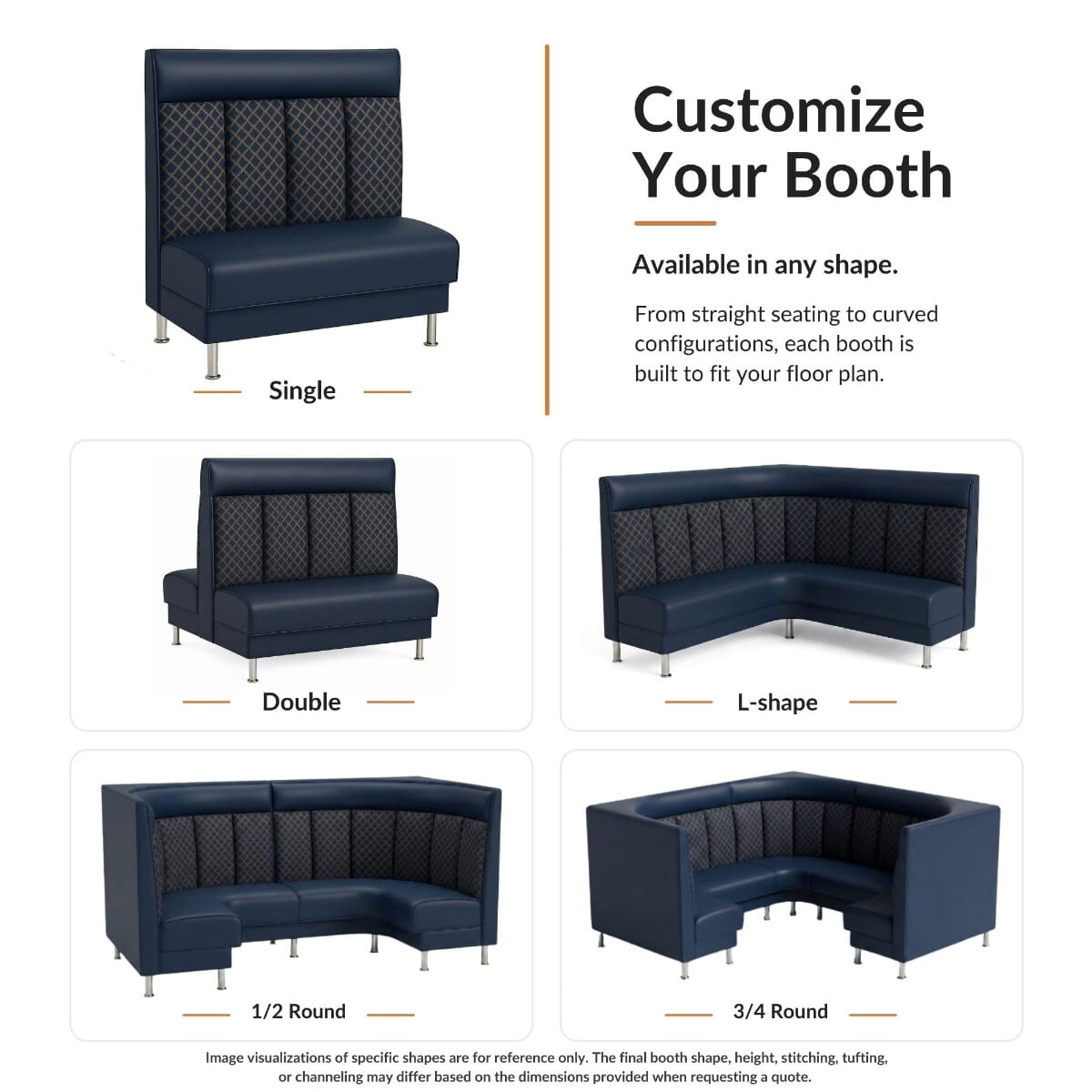 Capri Upholstered Restaurant Booth
