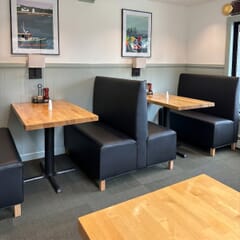 Bari Upholstered Restaurant Booth