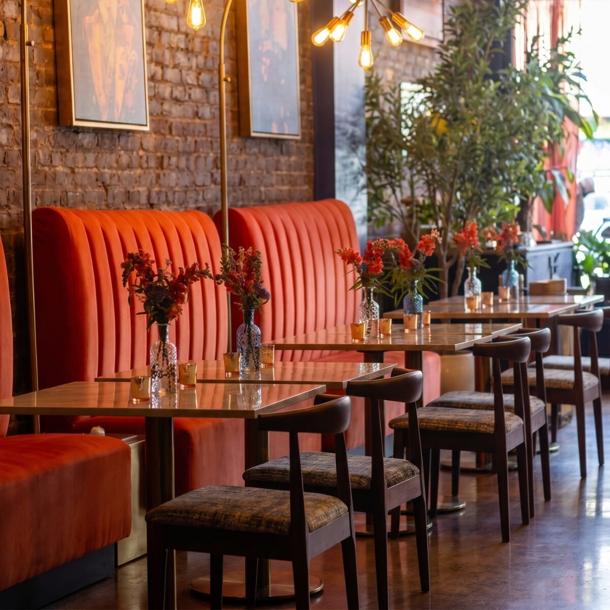Soho Custom Channel Restaurant Booth with Lounge Extended Seat