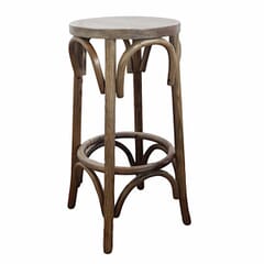Bistro Style Backless Restaurant Bar Stool in Antique Grey