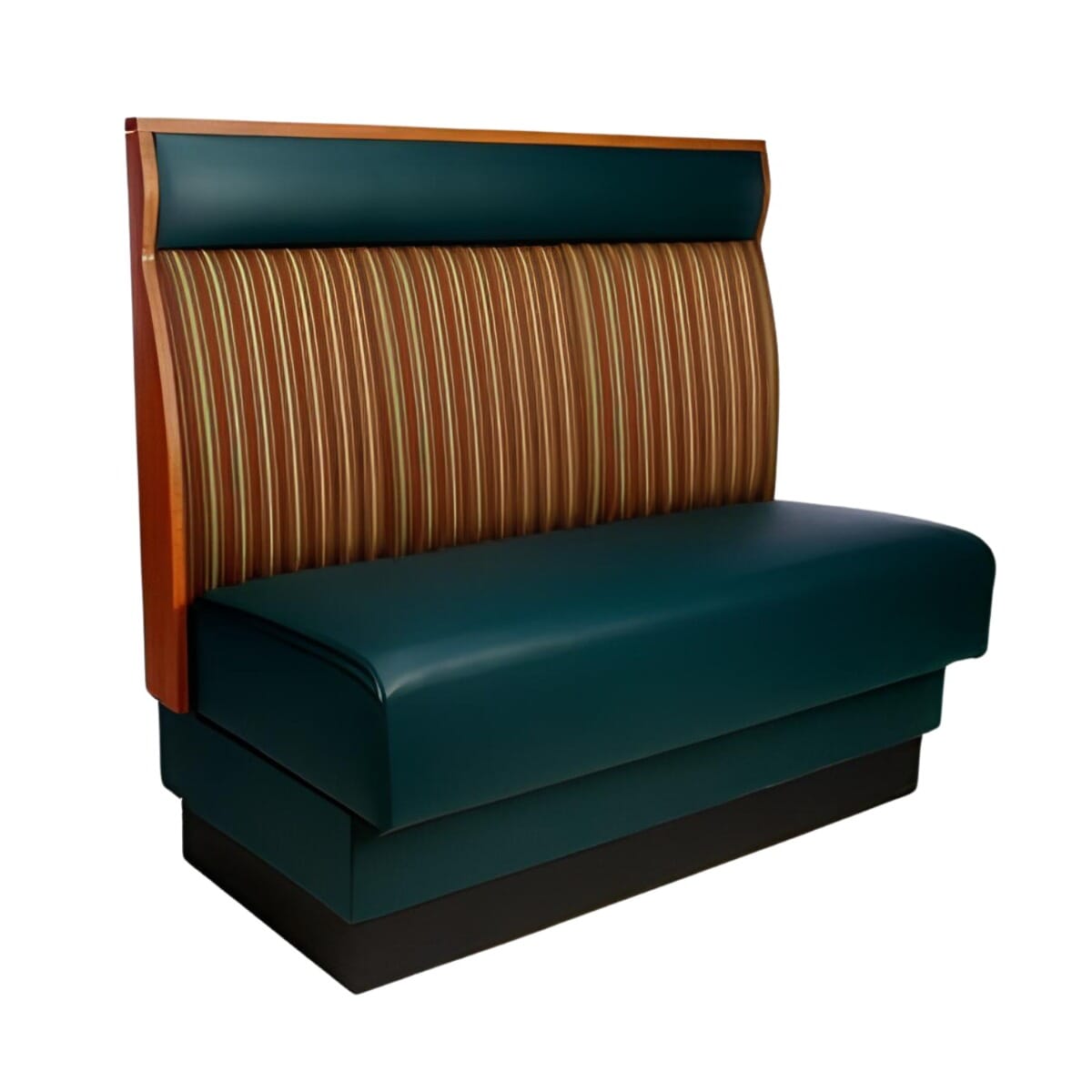 Basic Style Wood Panel Restaurant Booth With Headroll