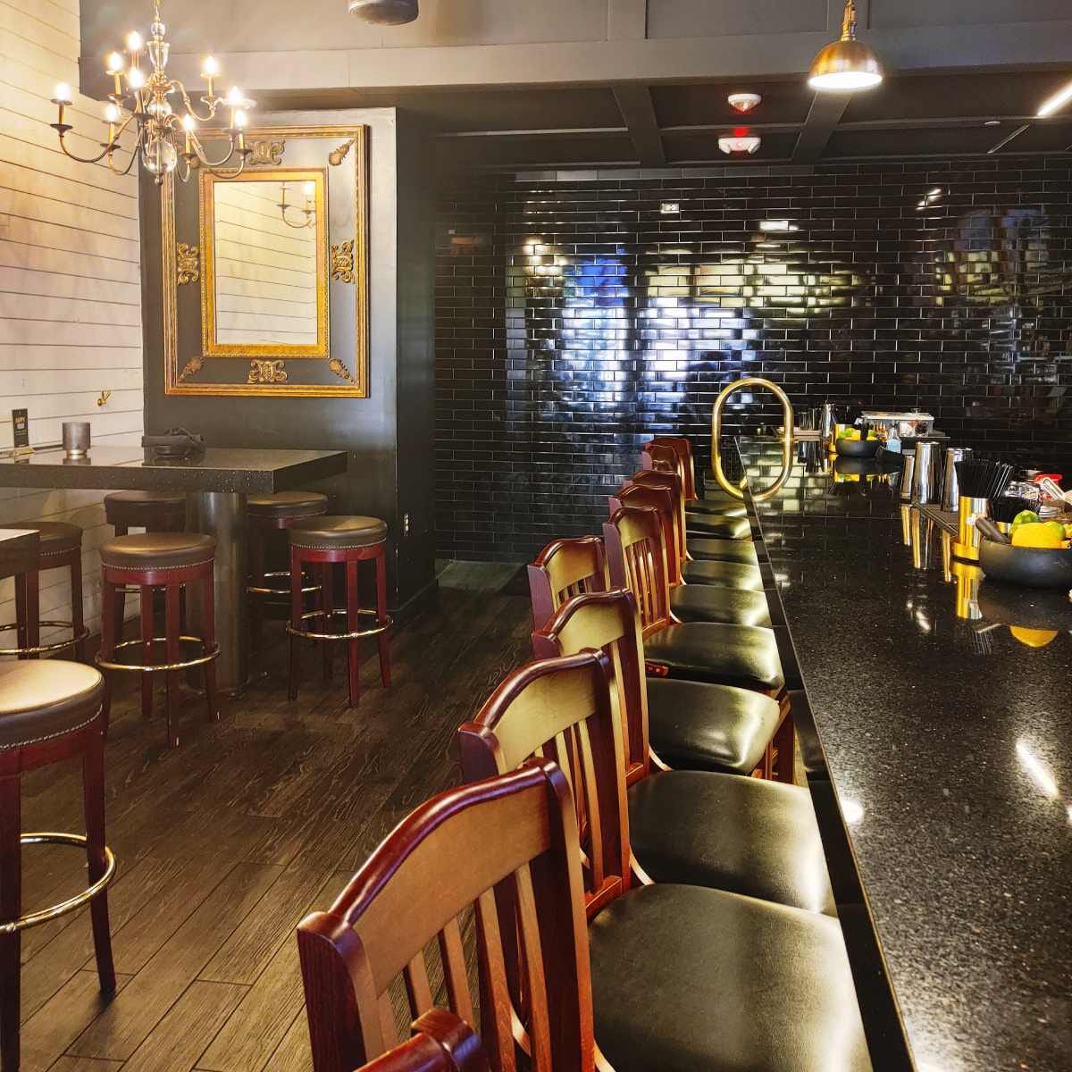 Solid Wood Schoolhouse Restaurant Bar Stool in Dark Mahogany