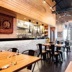 Black Steel Tolix Stackable Restaurant Chair