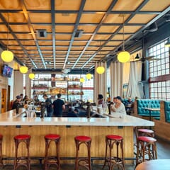 Bistro Style Backless Commercial Bar Stool in Antique Walnut