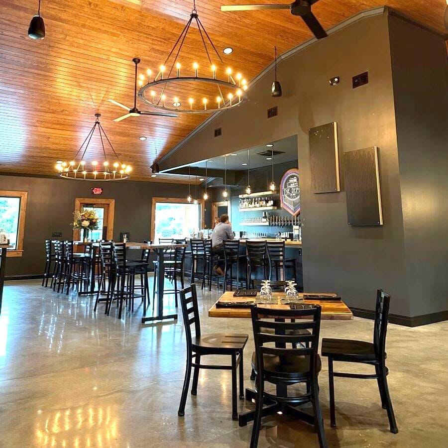 Black Steel Ladderback Restaurant Chair