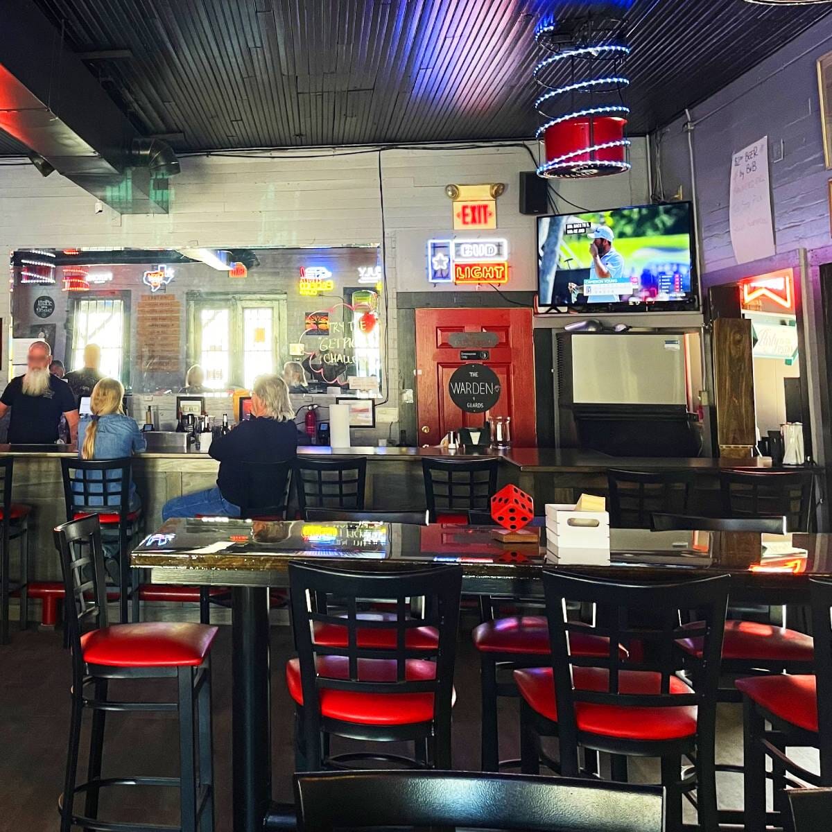 Black Steel Window-Back Restaurant Bar Stool