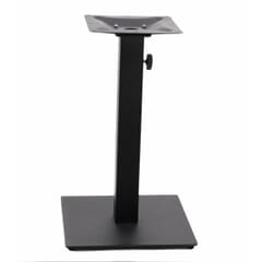 Contemporary Indoor/Outdoor Table Base With Umbrella Hole in Black 