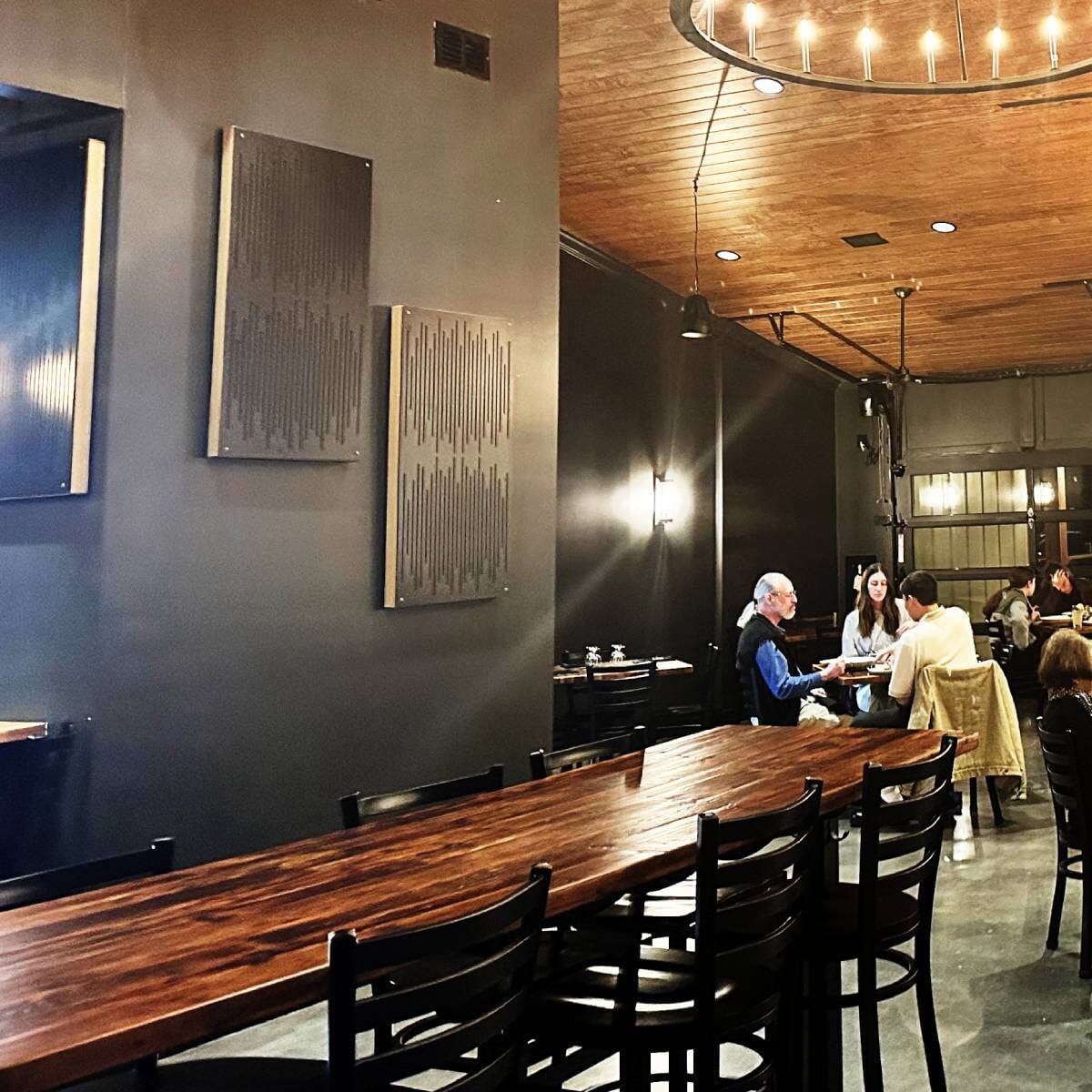 Black Steel Ladderback Restaurant Bar Stool