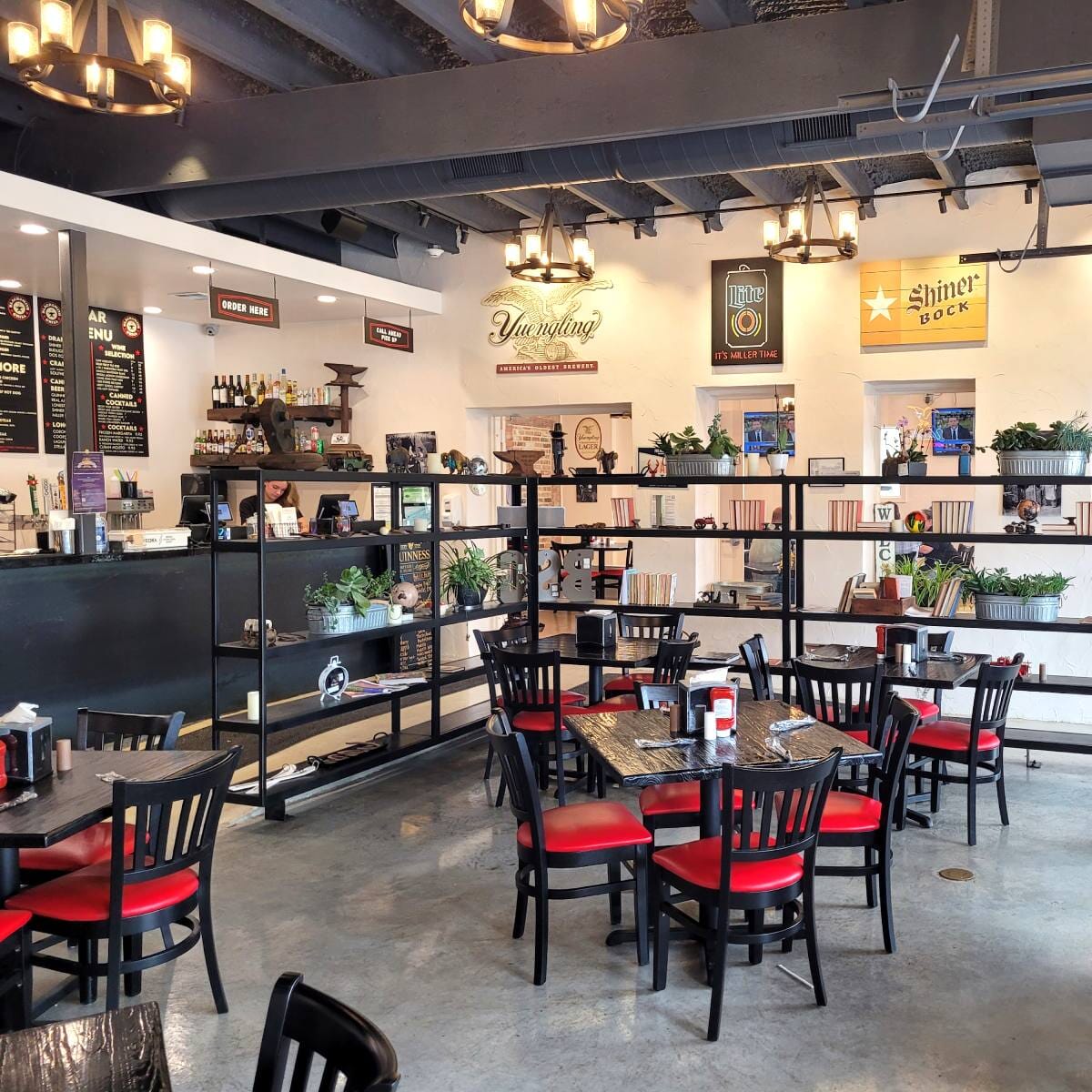 Black Wood Vertical-Back Commercial Chair