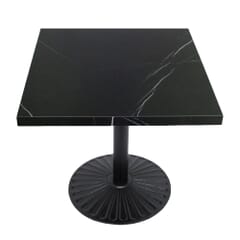 Sintered Stone Restaurant Table Top in Black and White