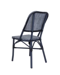 Aluminum Frame with Charcoal Look Outdoor Stackable Chair