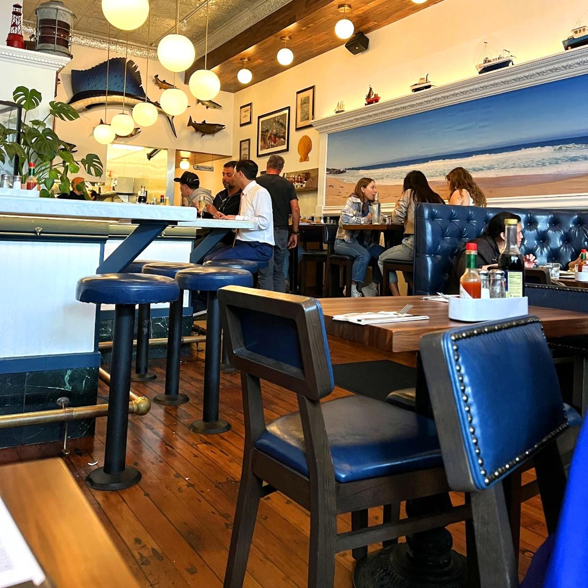 Fully Upholstered Solid Wood Square Back Restaurant Chair with Nailhead Trim