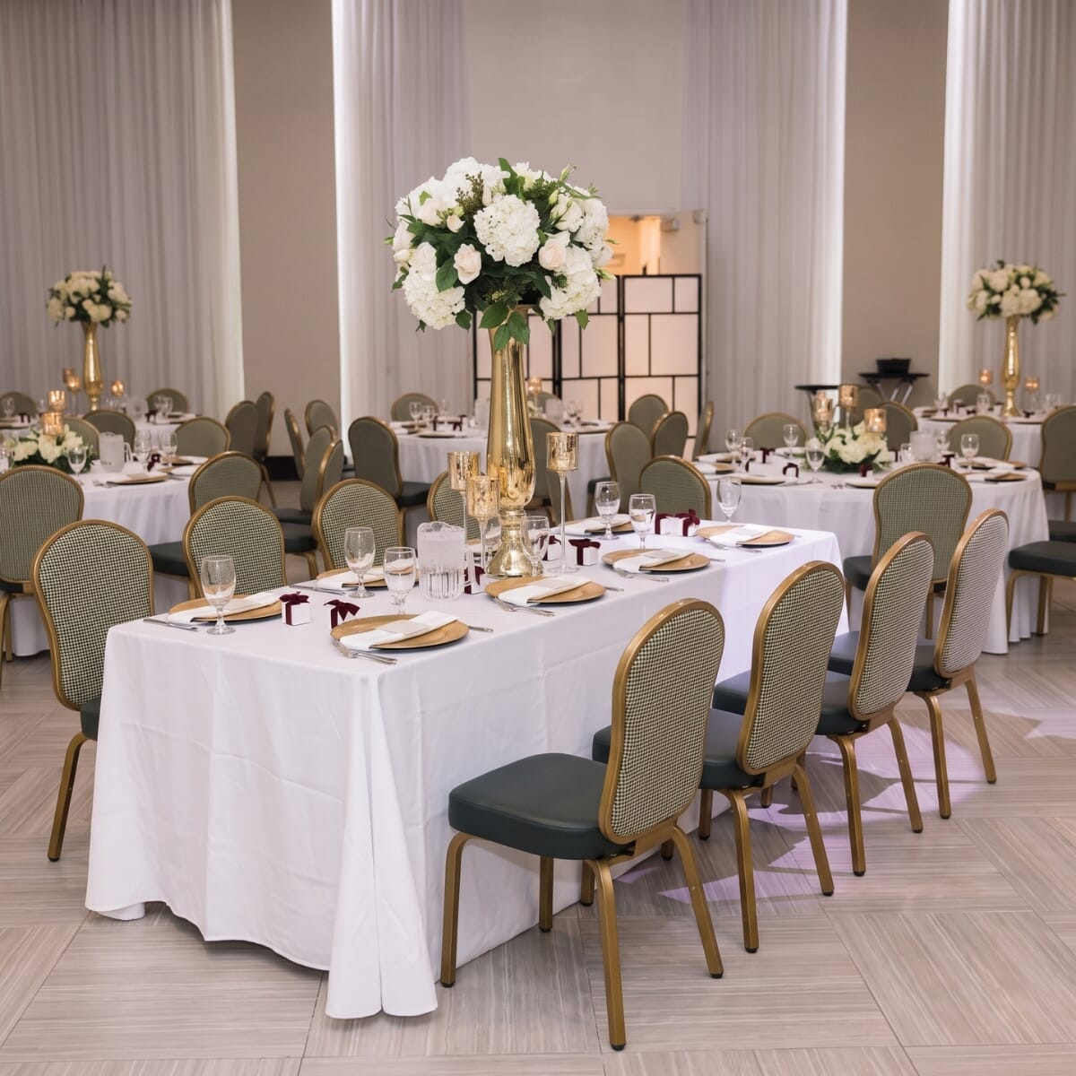 Eldric Flex Back Stackable Aluminum Banquet Chair