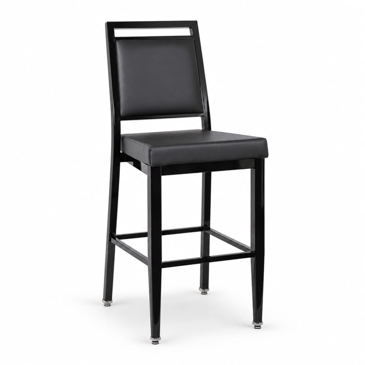 Atticus Quick Ship Steel Banquet Bar Stool in Black Finish