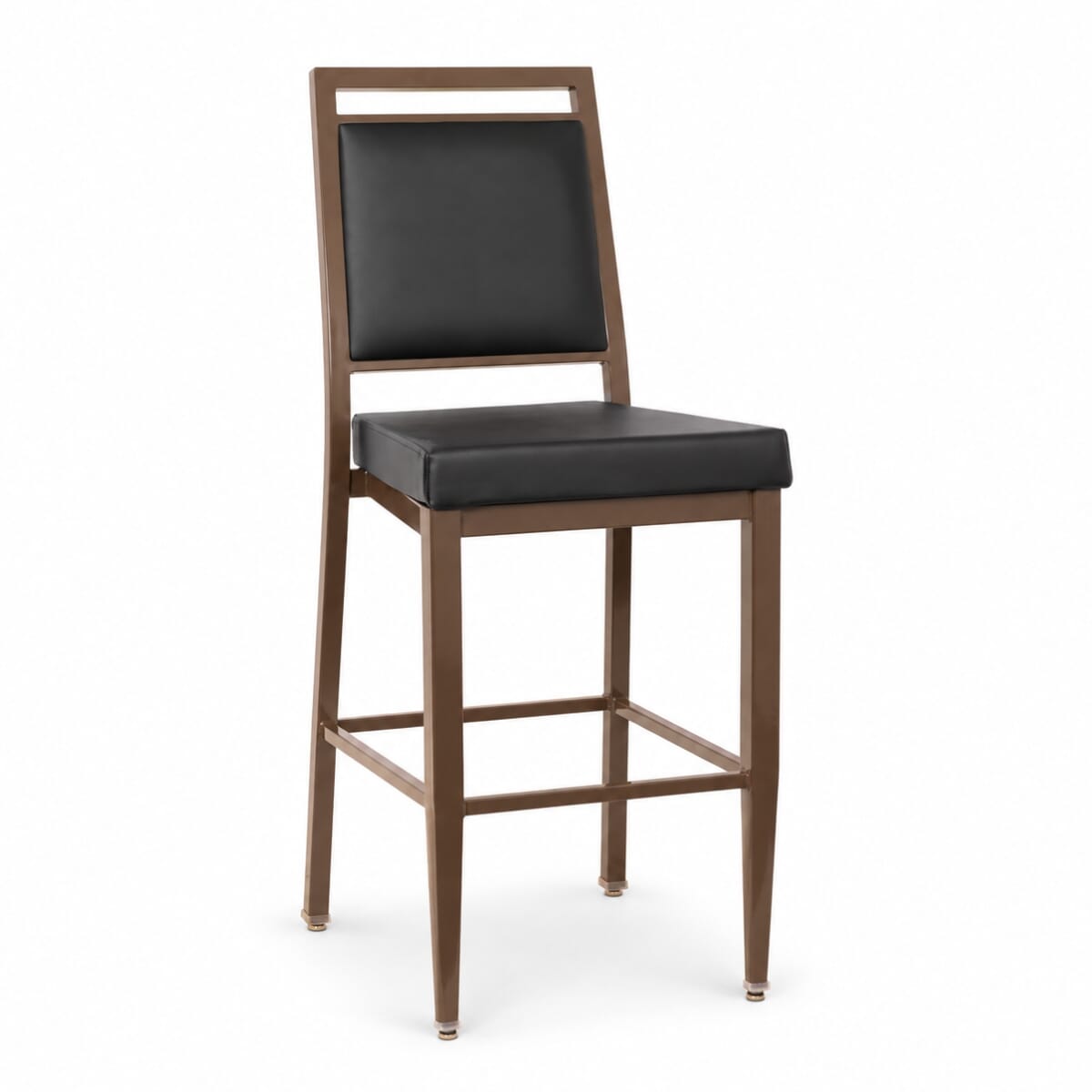 Atticus Quick Ship Steel Banquet Bar Stool in Walnut Finish