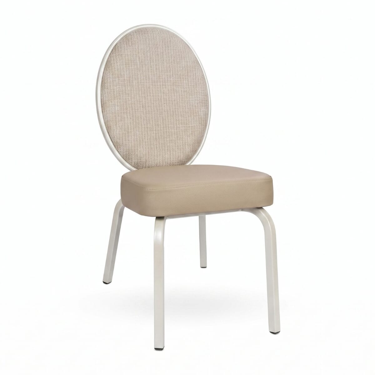 Ophelia Oval Flex Back Stackable Aluminum Banquet Chair