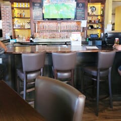 Fully Upholstered Beech Wood Bennett Restaurant Bar Stool with Custom Vinyl