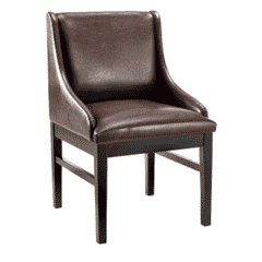 Black Wood Bentley Restaurant Chair with Upholstered Seat & Back