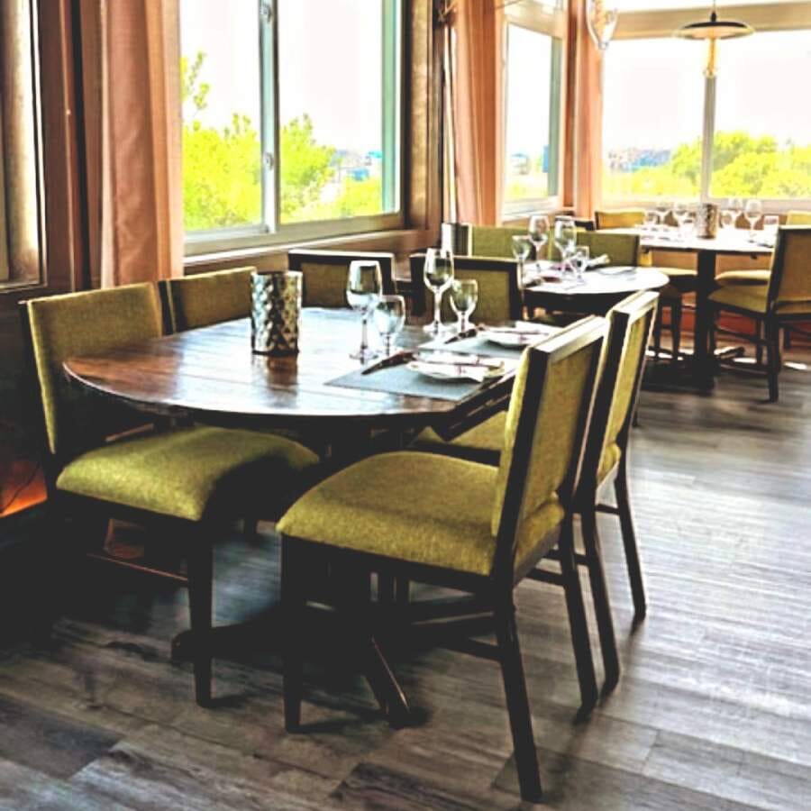 Cara Upholstered Metal Restaurant Chair