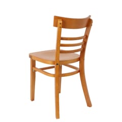 Solid Wood Eco-Ladder Back Commercial Side Chair in Cherry