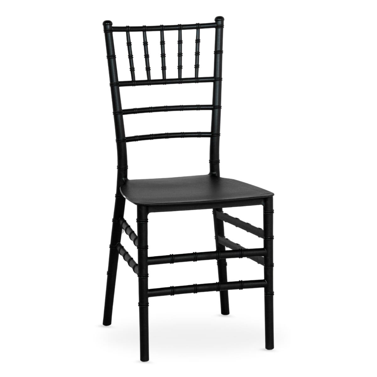 Chiavari Resin Ballroom Stackable Chair in Black