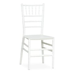 Chiavari Resin Ballroom Stackable Chair in White