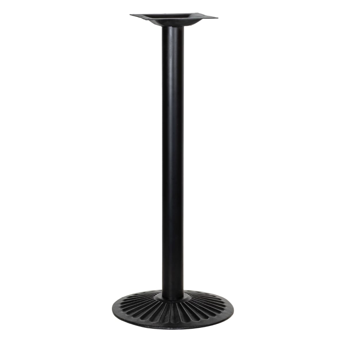 Indoor/Outdoor Round Black Cast Iron Table Base (18