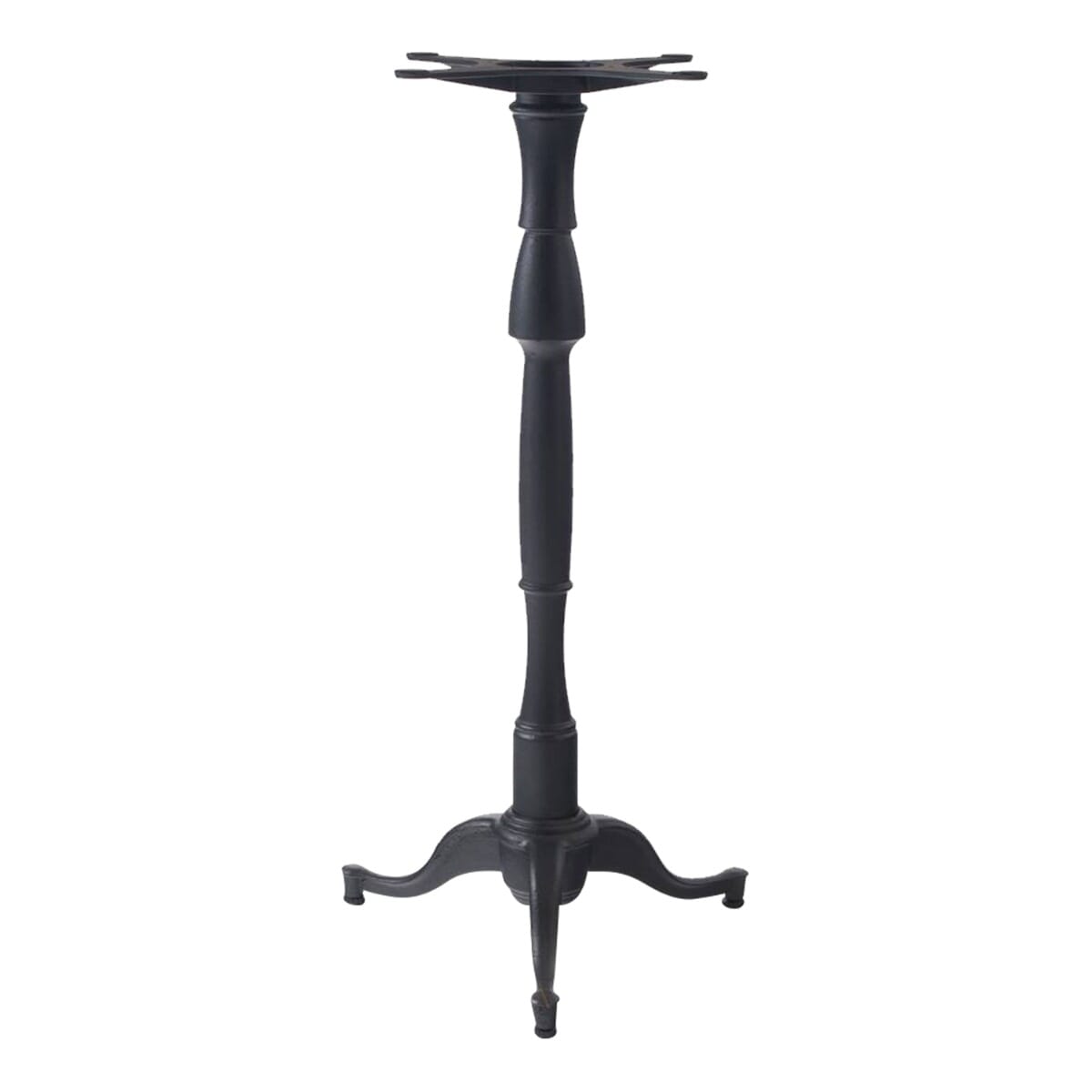 Cast Iron Pedestal Style Commercial Table Base In Black (22