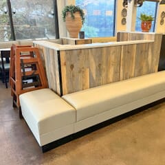 Classic Style Restaurant Waiting Bench