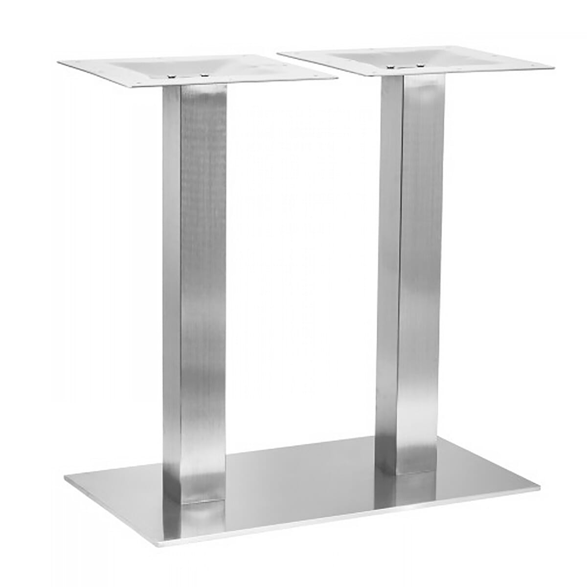 Commercial Brushed Stainless Steel Rectangular Table Base (16&Prime;x28&Prime;)