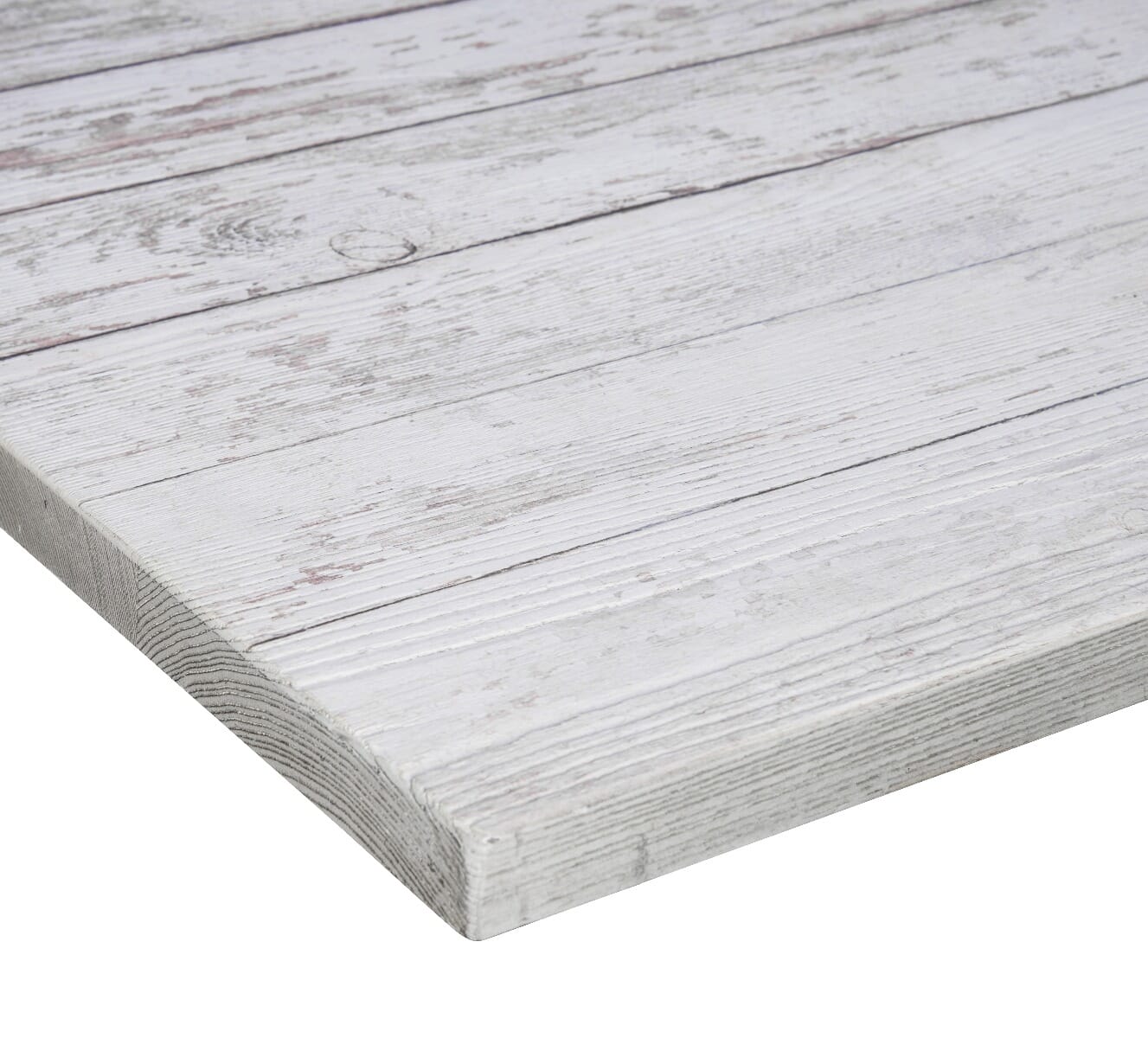 White Antique High Density Composite Rustic Tabletop