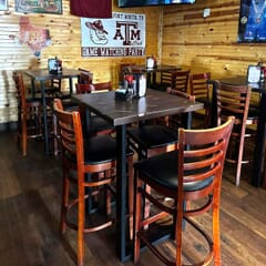 Contemporary Black Powder Coated Square Table Base (Set of 2)