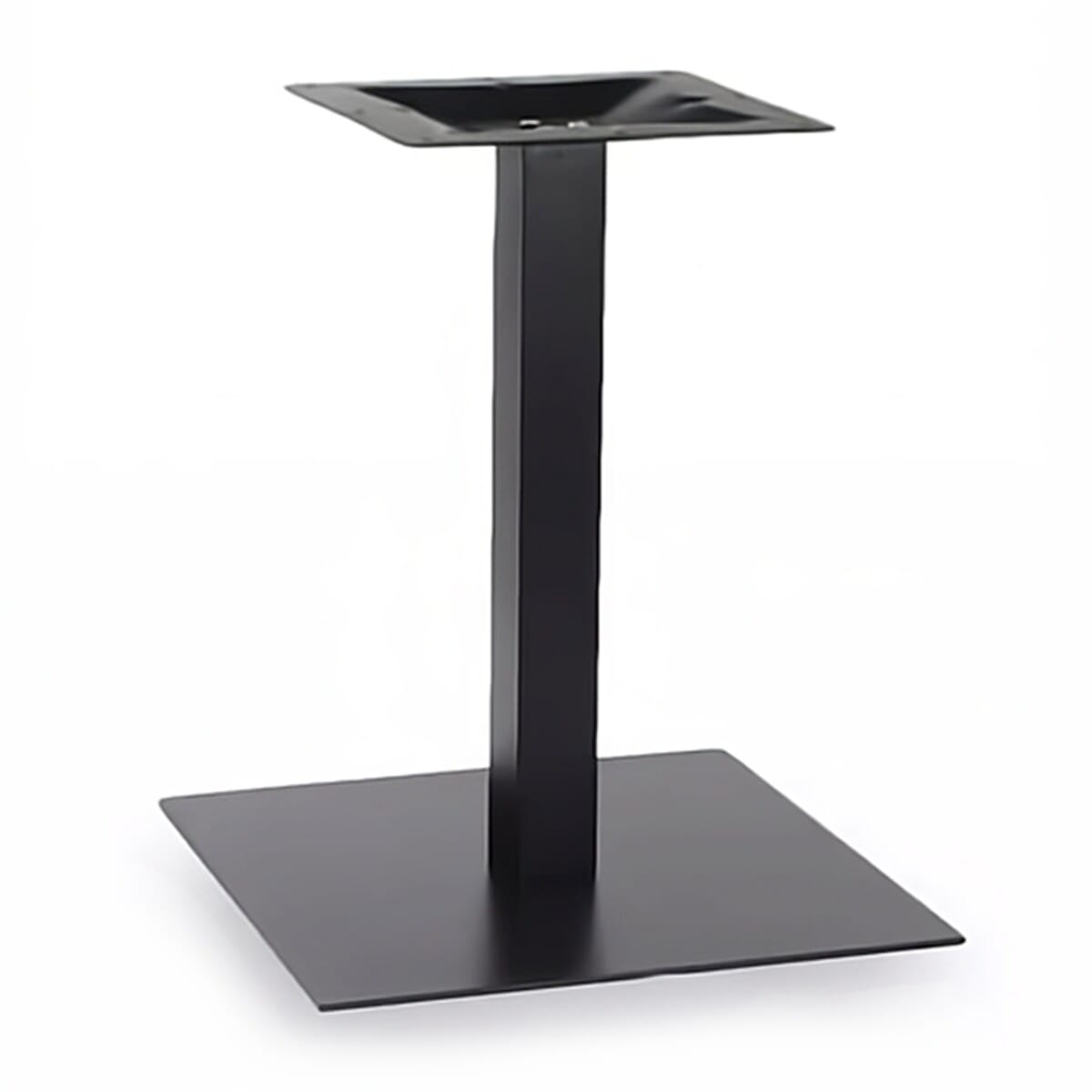 Contemporary Indoor/Outdoor Metal Square Table Base in Black (24&Prime; x 24&Prime;)