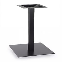 Contemporary Indoor/Outdoor Metal Square Table Base in Black (24″ x 24″)