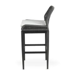 Costa Outdoor Gray Rope Commercial Bar Stool