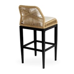 Costa Outdoor Tan Rope Commercial Bar Stool