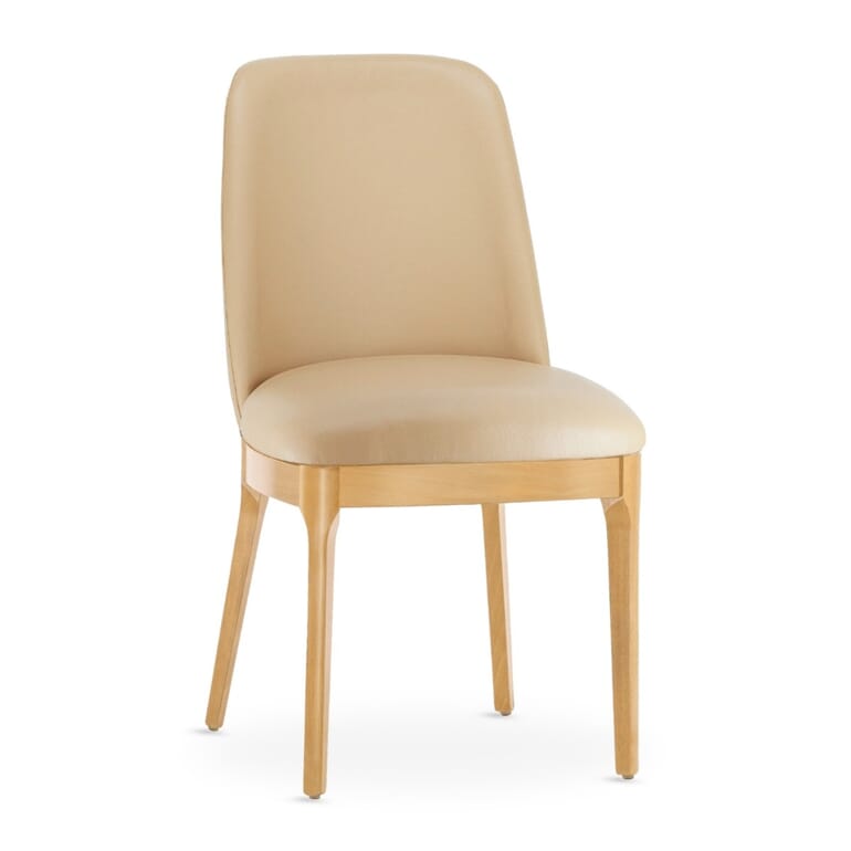 Custom Townsend Natural Finish Wood Frame Restaurant Chair