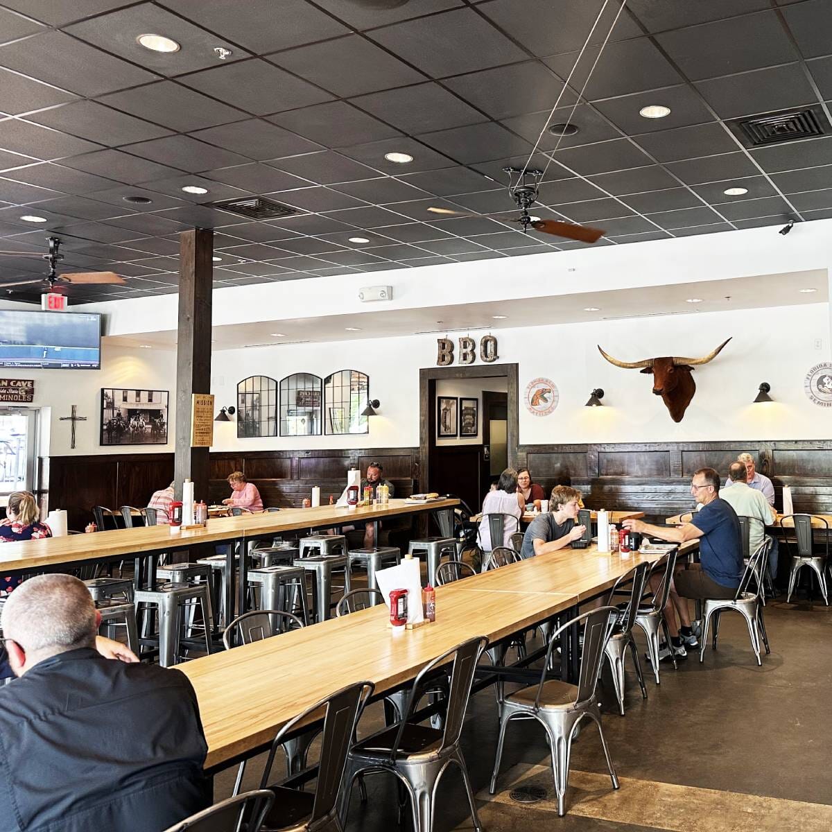 Distressed Clear Steel Tolix Stackable Restaurant Chair