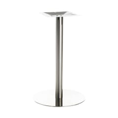 Contemporary Commercial Brushed Stainless Steel Round Table Base (18