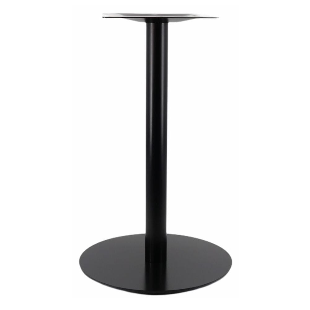 Contemporary Commercial Black Powder Coated Round Table Base (23