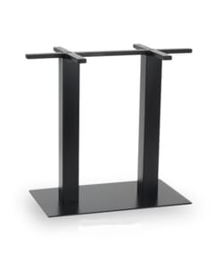 Contemporary Commercial Metal Rectangular Table Base in Black (16" x 28”)