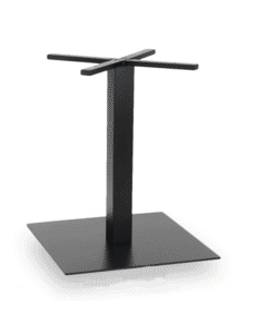 Black Metal Indoor/Outdoor Square Table Base (24" x 24")