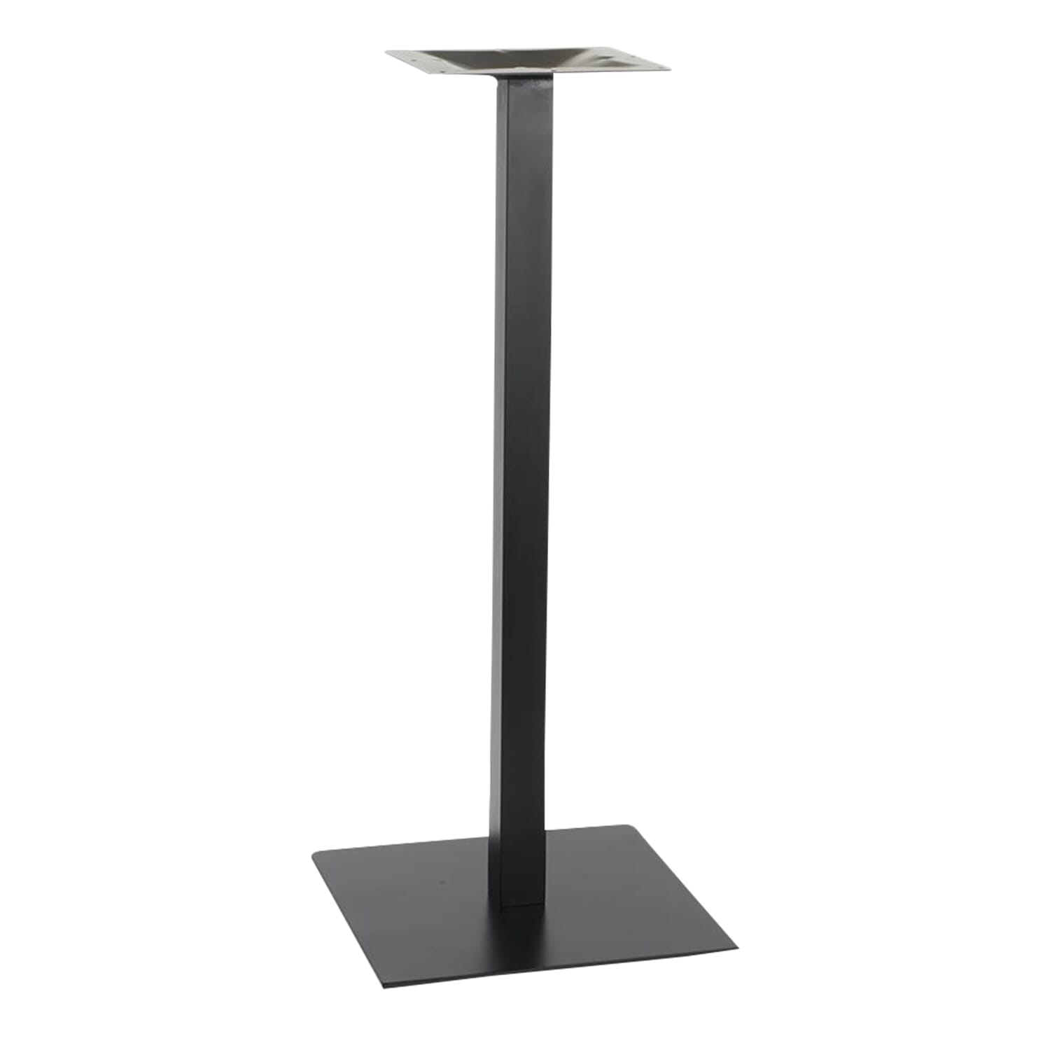 Contemporary Indoor/Outdoor Metal Square Table Base in Black (18&Prime; x 18&Prime;)
