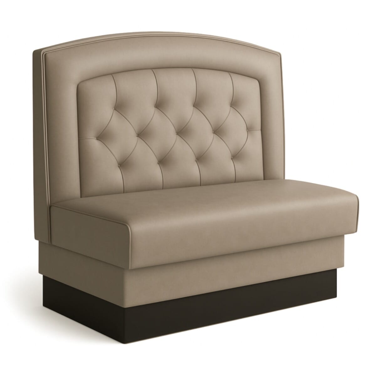 Fan Back Style Tufted Restaurant Booth