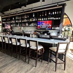 Fully Upholstered Walnut Wood Connor Restaurant Bar Stool